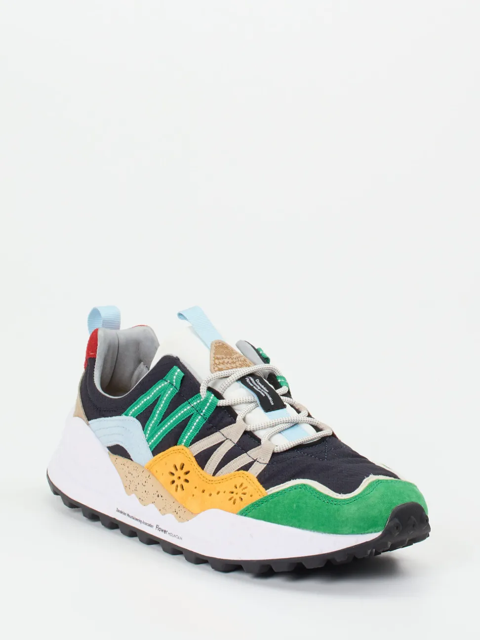 Flower Mountain – Sneaker aus Veloursleder Multicolor