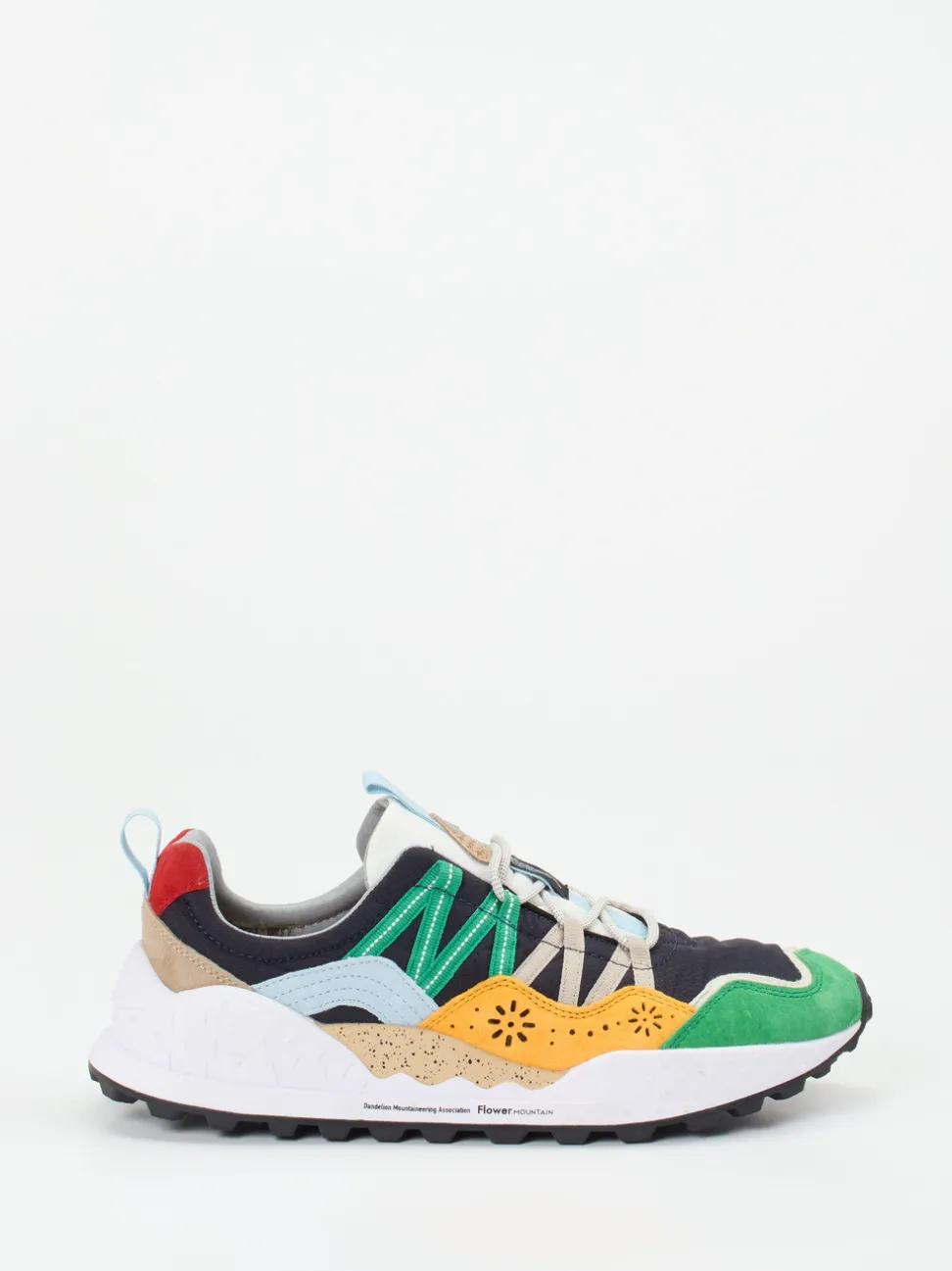 Flower Mountain – Sneaker aus Veloursleder Multicolor