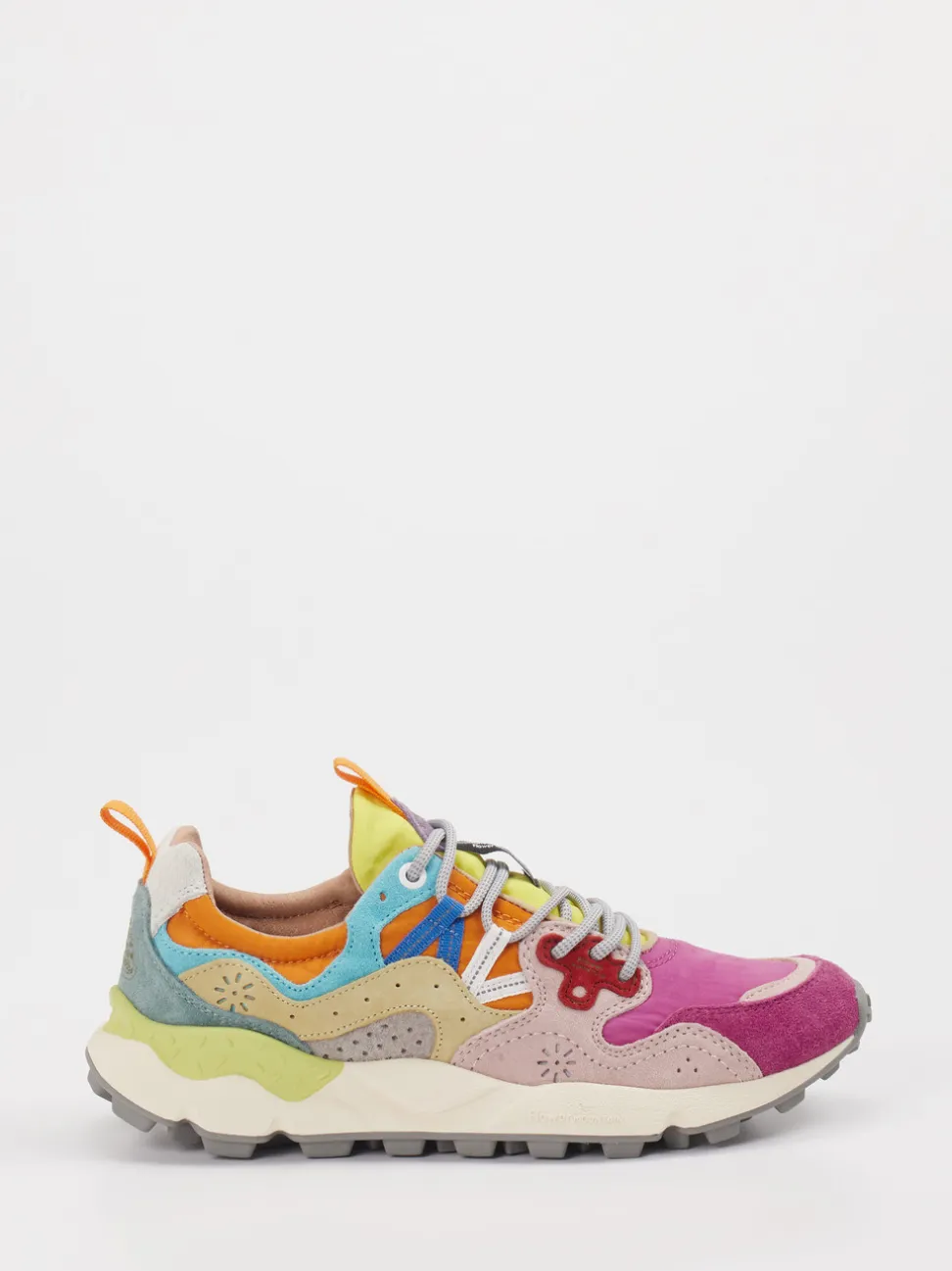 Flower Mountain – Sneaker aus Veloursleder/Textil multicolor