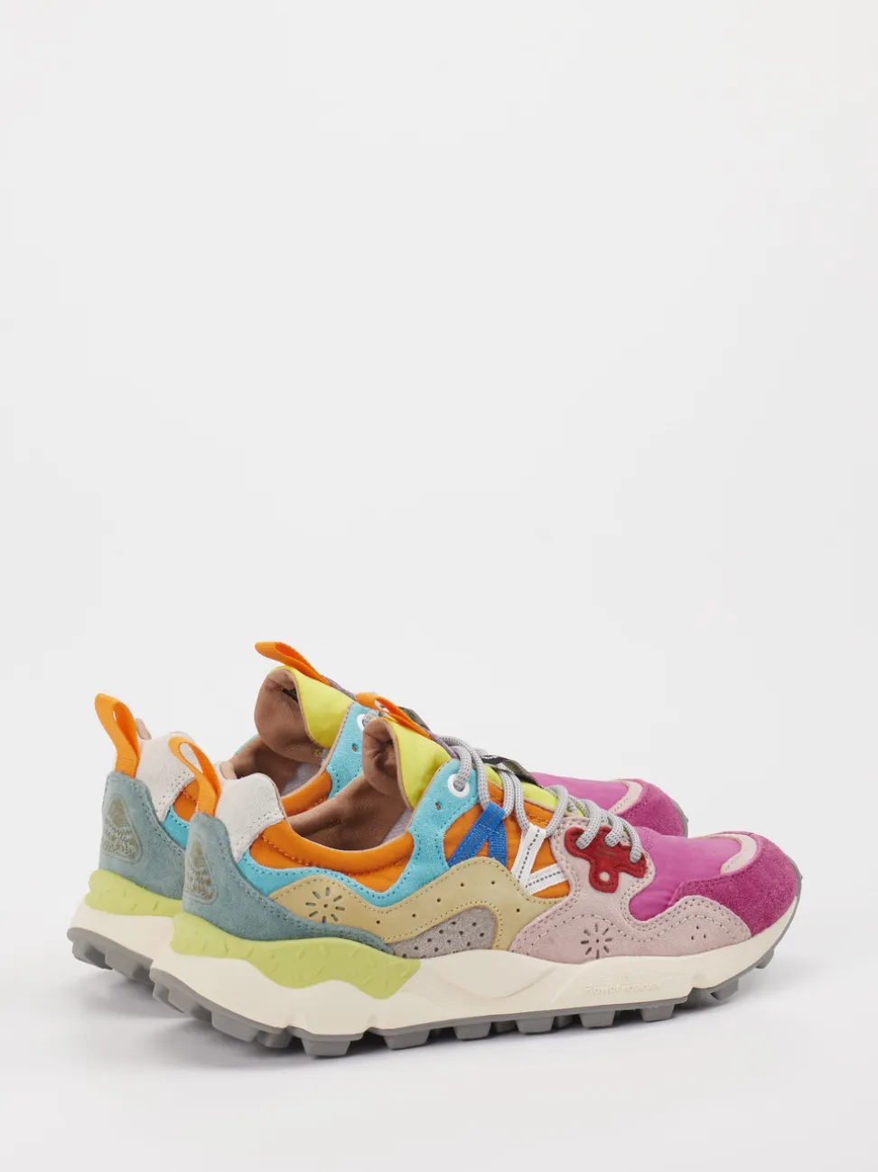 Flower Mountain – Sneaker aus Veloursleder/Textil multicolor
