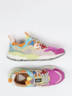 Flower Mountain – Sneaker aus Veloursleder/Textil multicolor