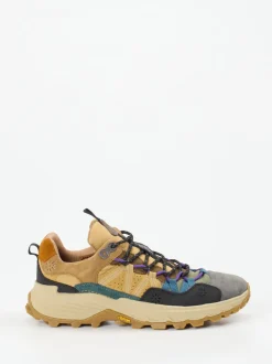 Flower Mountain – Trail-Sneaker aus Veloursleder beige