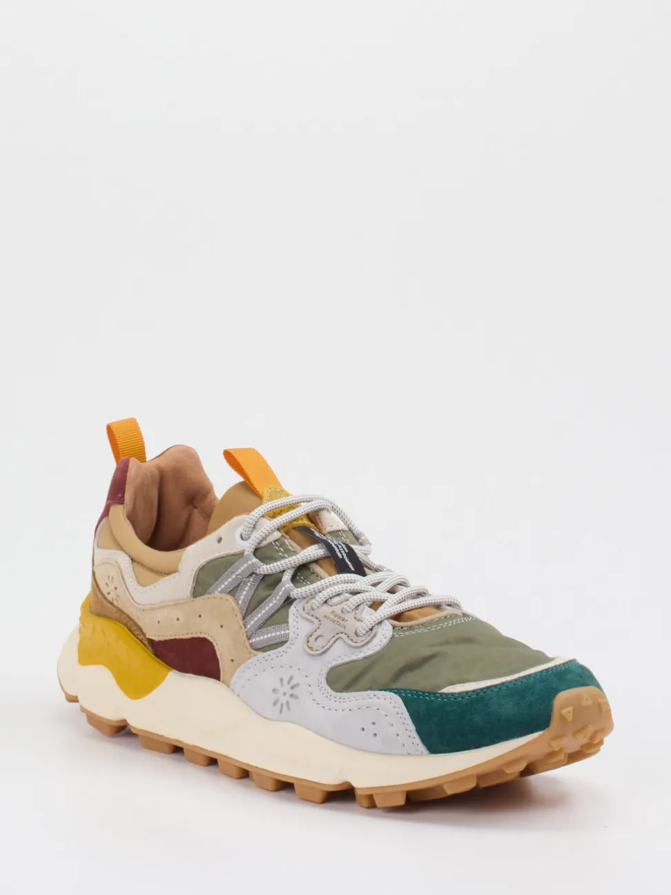 Flower Mountain – Trail-Sneaker aus Veloursleder/Textil multicolor