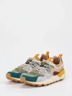 Flower Mountain – Trail-Sneaker aus Veloursleder/Textil multicolor