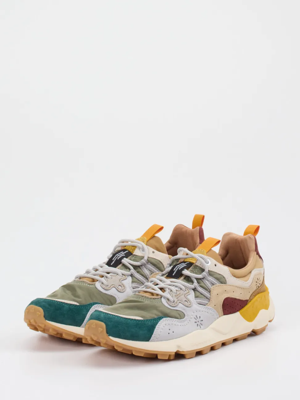 Flower Mountain – Trail-Sneaker aus Veloursleder/Textil multicolor