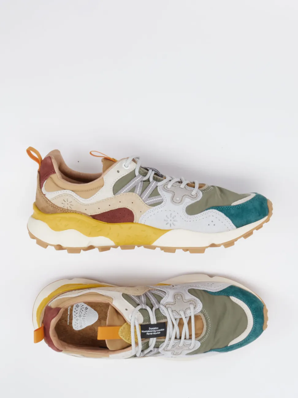 Flower Mountain – Trail-Sneaker aus Veloursleder/Textil multicolor