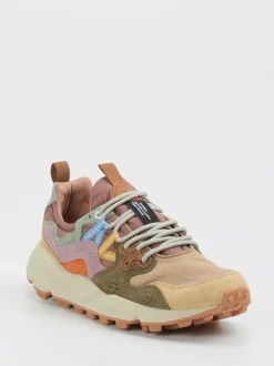 Flower Mountain – Trail-Sneaker aus Veloursleder beige