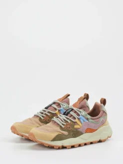 Flower Mountain – Trail-Sneaker aus Veloursleder beige