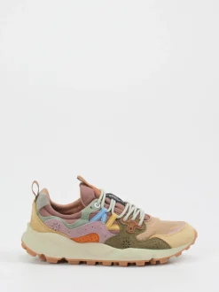 Flower Mountain – Trail-Sneaker aus Veloursleder beige