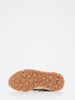 Flower Mountain – Trail-Sneaker aus Veloursleder beige