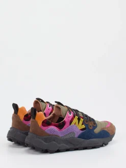 Flower Mountain – Trail-Sneaker aus Veloursleder/Textil Multicolor