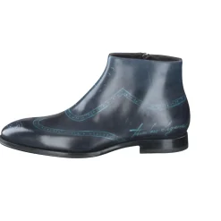 Franceschetti – Stiefelette aus Kalbleder tiefblau