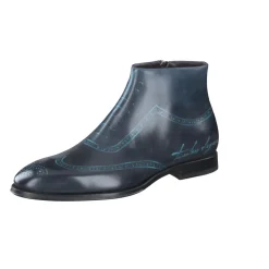 Franceschetti – Stiefelette aus Kalbleder tiefblau
