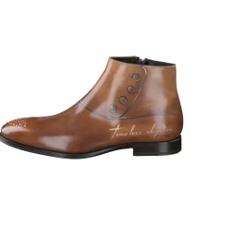Franceschetti – Stiefeletten aus Kalbleder Mittelbraun