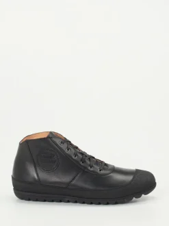 Franz Gustav – Mid-Top Sneaker aus Kalbleder schwarz