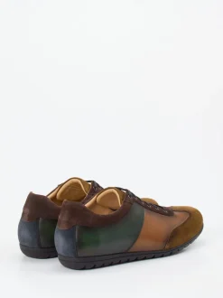 Franz Gustav – Schnürschuh aus Veloursleder und Leder braun