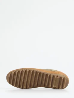 Franz Gustav – Schnürschuh aus Veloursleder Olivgrün