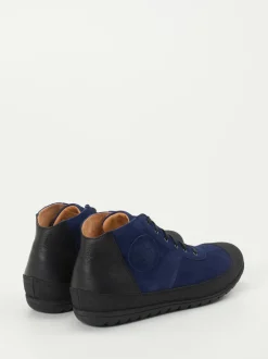 Franz Gustav – Schnürschuh aus Veloursleder Tiefblau