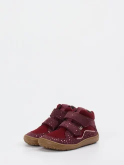 Froddo – Barfuß-Sneaker aus geprägtem Leder bordeaux