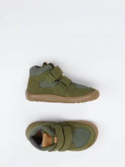 Froddo – Kinder-Boots aus Veloursleder olivgrün