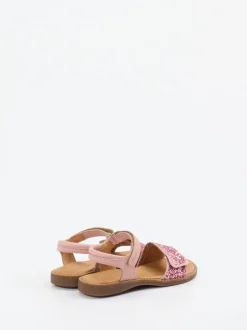 Froddo – Kindersandale aus Metallicleder rosa