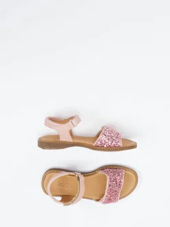 Froddo – Kindersandale aus Metallicleder rosa
