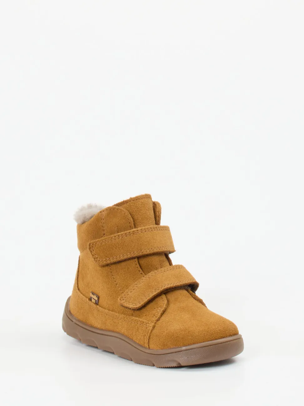 Froddo – Kinderstiefeletten aus Veloursleder cognacbraun