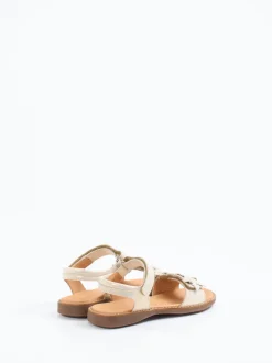 Froddo – Klettsandale aus Metallicleder champagner