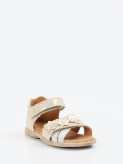 Froddo – Klettsandale aus Metallicleder goldfarben