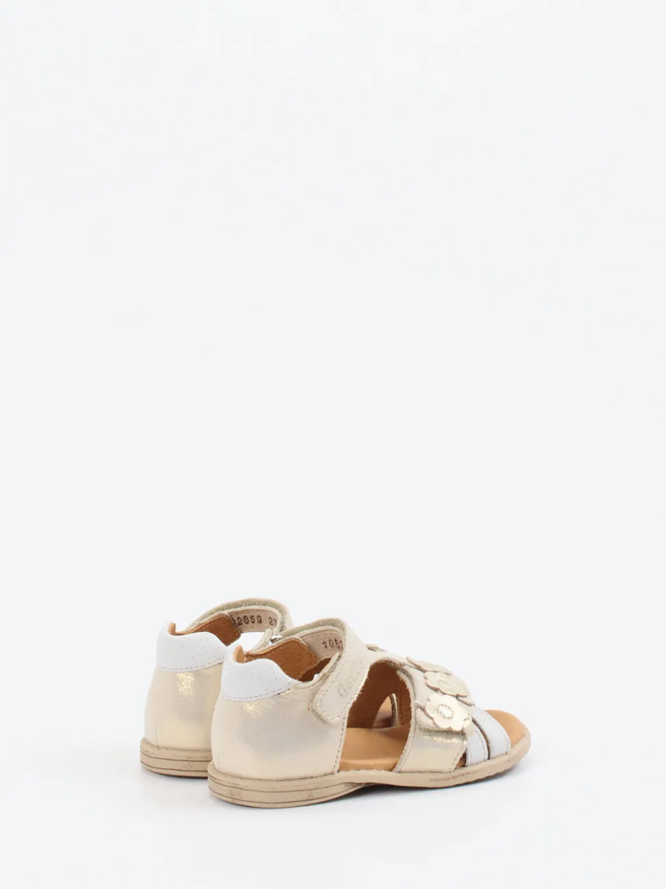 Froddo – Klettsandale aus Metallicleder goldfarben
