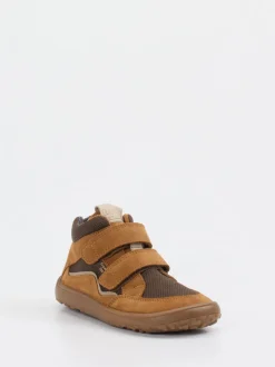 Froddo – Klettverschlussboot aus Veloursleder cognac