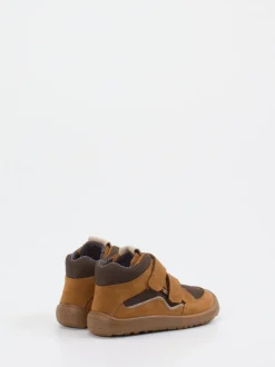 Froddo – Klettverschlussboot aus Veloursleder cognac