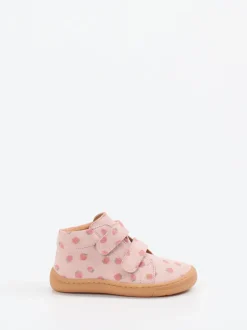 Froddo – Lauflernschuhe aus Veloursleder rosa