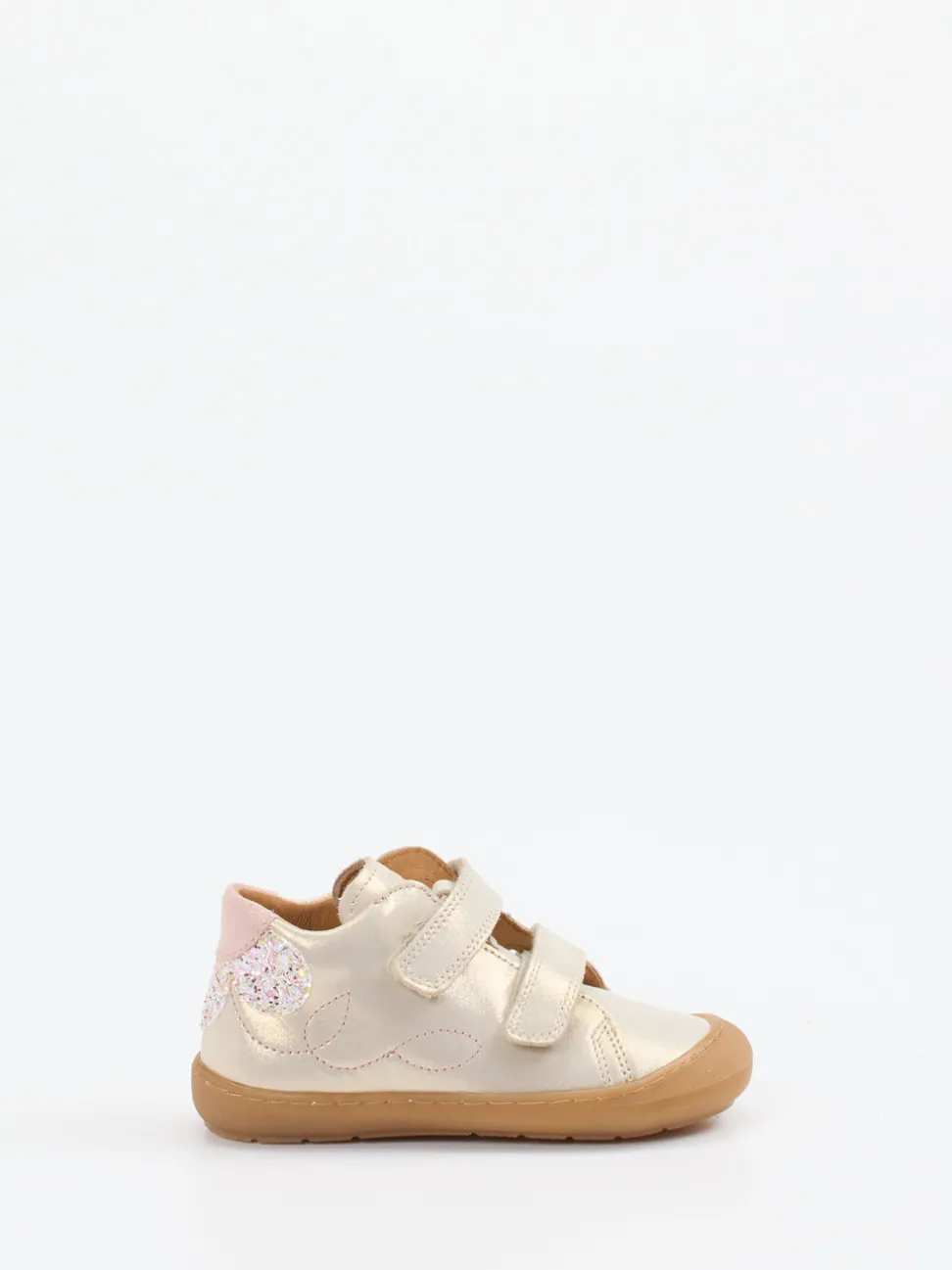 Froddo – Lauflernschuhe aus Metallicleder champagner