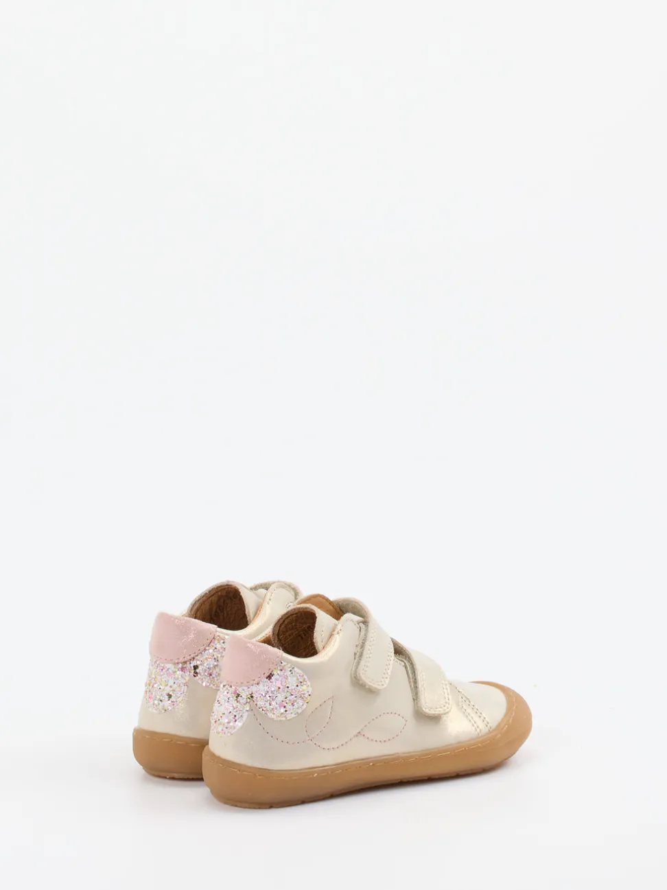 Froddo – Lauflernschuhe aus Metallicleder champagner