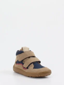 Froddo – Mid-Cut Sneaker aus Veloursleder sandbeige