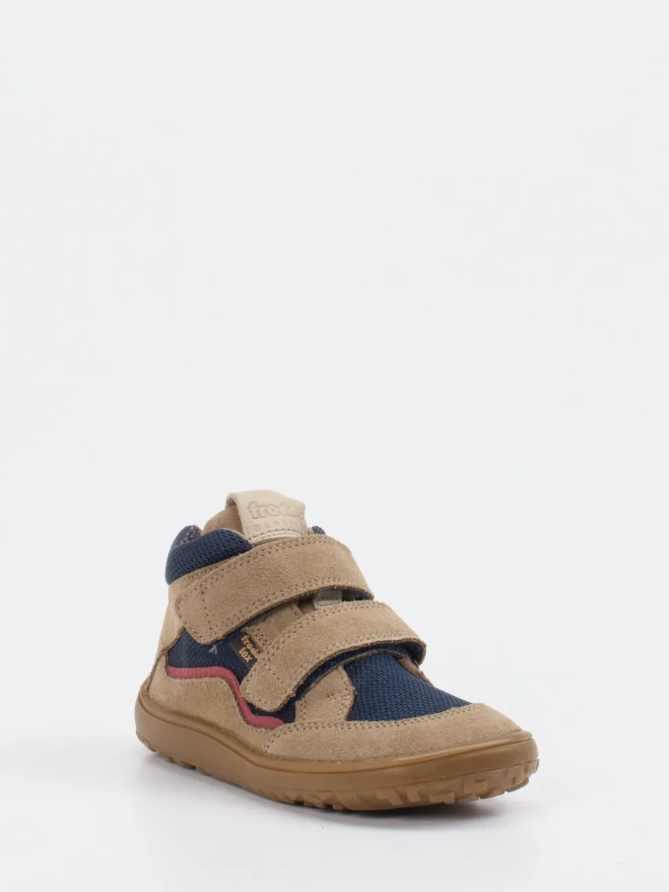 Froddo – Mid-Cut Sneaker aus Veloursleder sandbeige