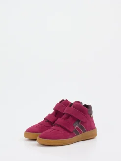 Froddo – Mid-Top-Sneaker aus Veloursleder beerenrot