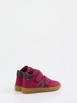 Froddo – Mid-Top-Sneaker aus Veloursleder beerenrot