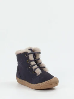 Froddo – Stiefeletten aus Veloursleder dunkelblau