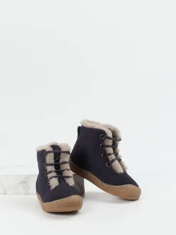 Froddo – Stiefeletten aus Veloursleder dunkelblau