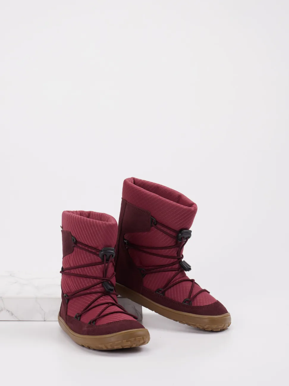 Froddo – Winterstiefel aus Veloursleder bordeauxrot