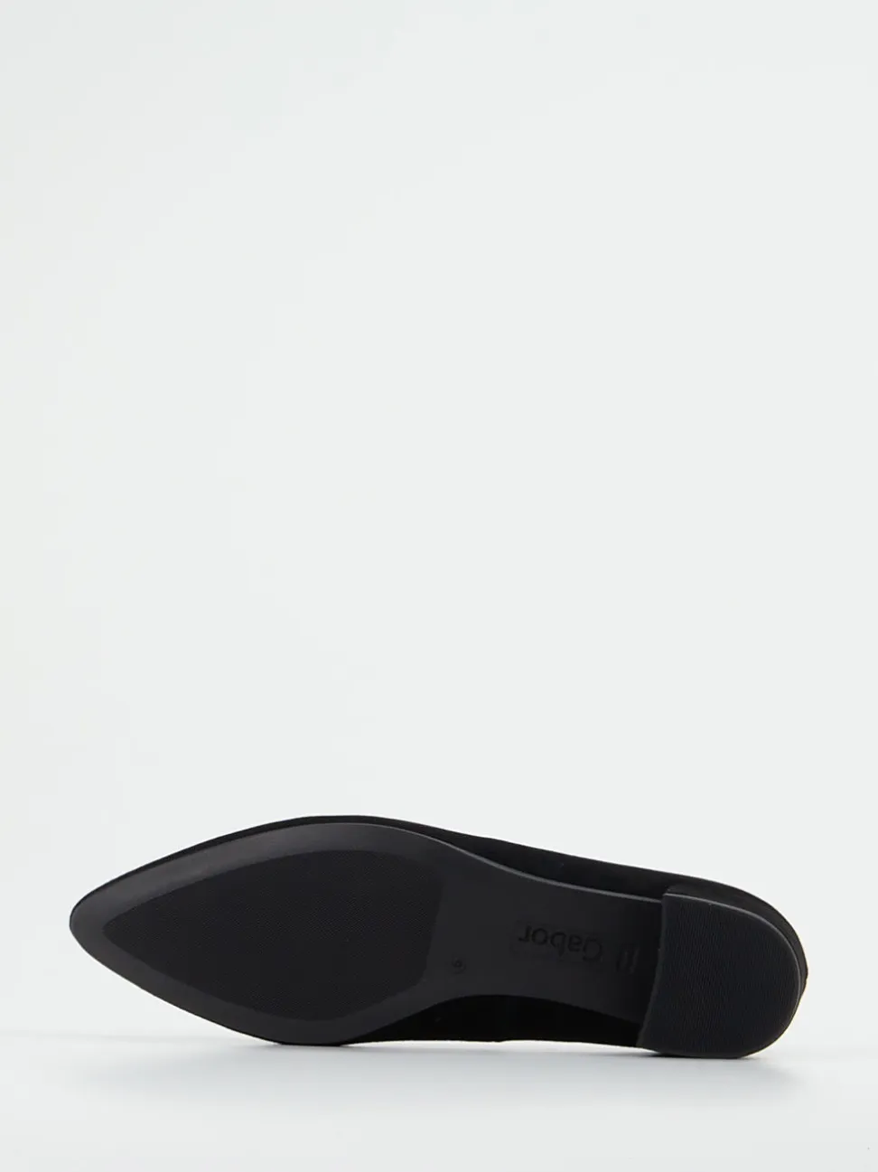 Gabor – Blockabsatz-Pumps aus Veloursleder schwarz