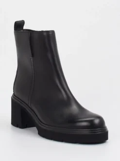 Gabor – Blockabsatz-Stiefelette aus Kalbleder schwarz
