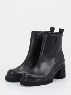 Gabor – Blockabsatz-Stiefelette aus Kalbleder schwarz