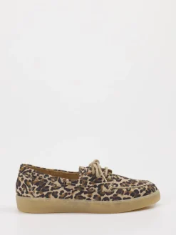 Gabor – Bootsschuh aus Veloursleder mit Leoprint