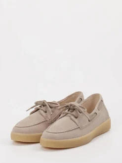 Gabor – Bootsschuh aus Veloursleder beigegrau