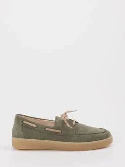 Gabor – Bootsschuh aus Veloursleder olivgrün