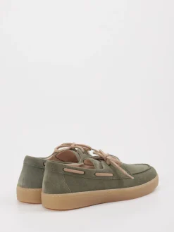 Gabor – Bootsschuh aus Veloursleder olivgrün