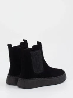 Gabor – Chelsea Boots aus Lammleder Schwarz